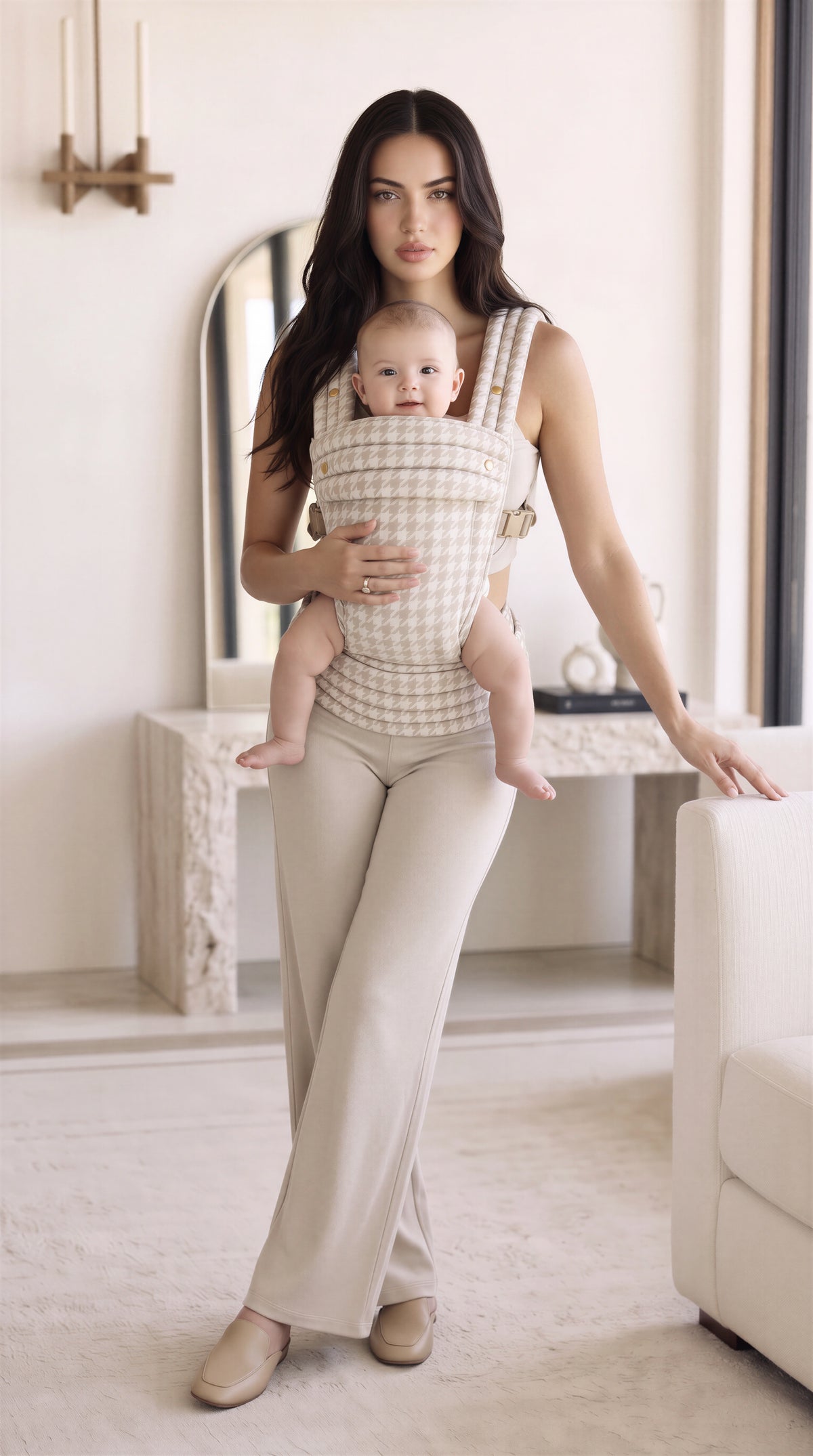 Houndstooth – Beige